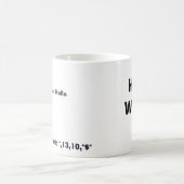 Versammlungsteilnehmer-Tasse HelloWorld! Kaffeetasse (Mittel)