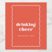 Versand des Cheer Wine Label Weinetikett (Einzelnes Label)