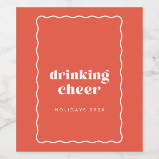 Versand des Cheer Wine Label Weinetikett (Einzelnes Label)