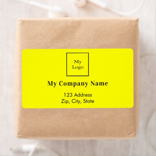 Versand des gelben Firmenlogos Rücksendeadresse (Insitu)