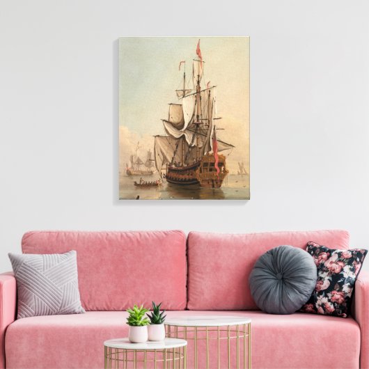 Versand in Ruhe | Peter Monamy Leinwanddruck (Insitu (Wohnzimmer))