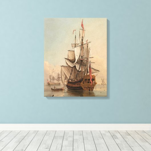 Versand in Ruhe | Peter Monamy Leinwanddruck (Insitu (Holzboden))