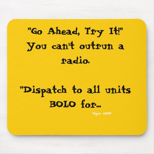 Versand-Mausunterlage "Sie können einen Radio Mousepad (Vorne)