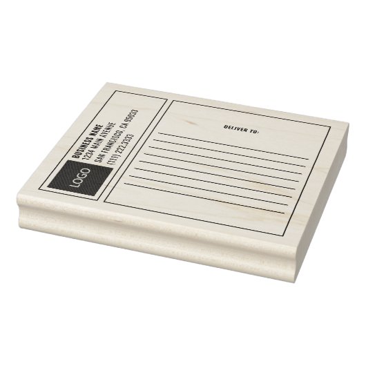 Versand moderner Business Square-Logos Gummistempel (Stempel)