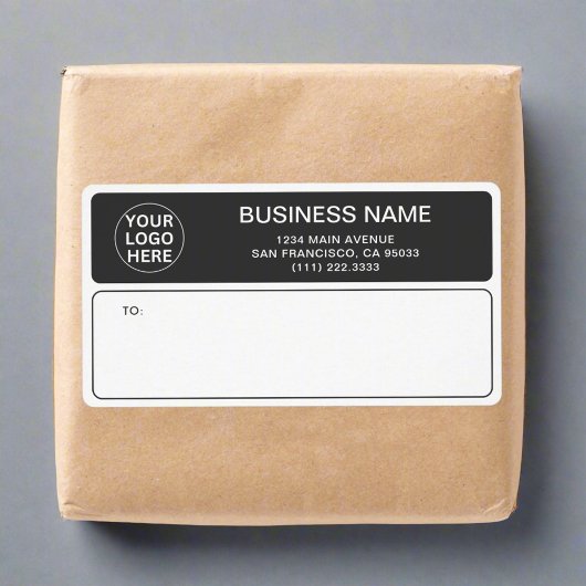 Versand moderner grauer Firmenlogos