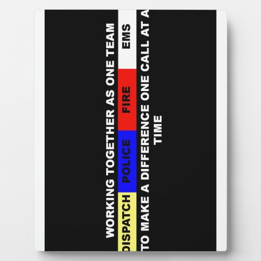 Versand, Polizei, Feuer, EMS Fotoplatte (Vorderseite)