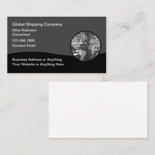 Versand- und Frachtlogistik Visitenkarte (Vorne/Hinten)