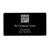 Versand von Code-Rücksendeadressen für Black Busin (Vorne)