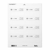 Versand von Logos mit eigener Marke (Vorne)