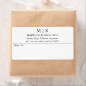 Versand von Minimalistischen Monogrammen oder Logo (Insitu)