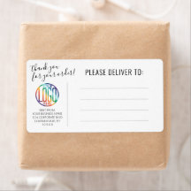 Versand von Rücksendeadressen für Geschäftslogos i