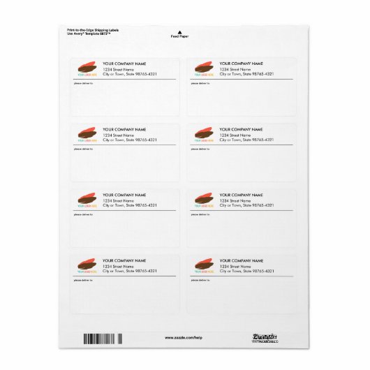 Versandadresse für das Firmenlogo (Vorne)