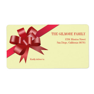 Versandadresse für Red Satin Geschenkbänder