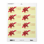Versandadresse für Red Satin Geschenkbänder (Vorne)