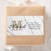 Versandanschrift für personalisiertes weißes Marmo (Insitu)