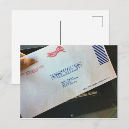 Versandanweisung Postkarte (Vorne/Hinten)