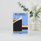 Versandanzeige im Retro-Stil der 1920er Jahre Postkarte (Stehend Vorderseite)