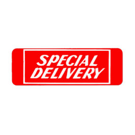 Versandaufkleber für Vintage Rote Sonderaktion