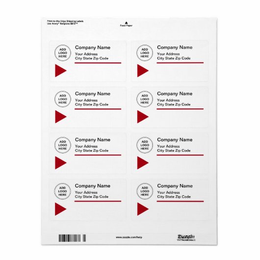 Versandformulare für Firmenlogos (Vorne)