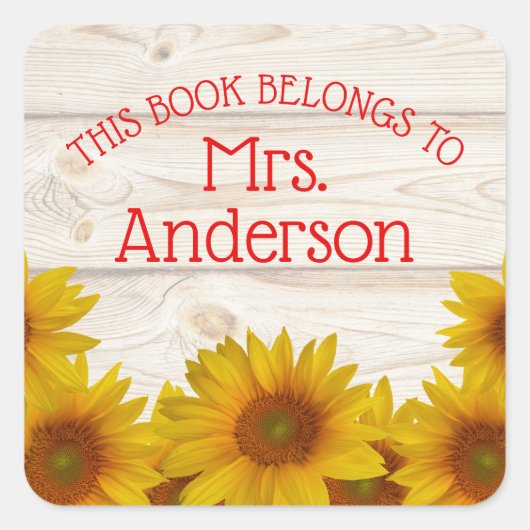 Versandkosten | Dieses Buch gehört Quadratischer Aufkleber (Vorderseite)