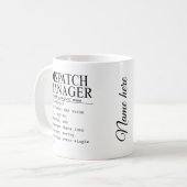 Versandmanager Kaffeetasse (Vorderseite Links)