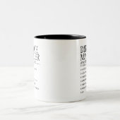 Versandmanager Zweifarbige Tasse (Mittel)