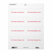 Versandmarke (Vorne)