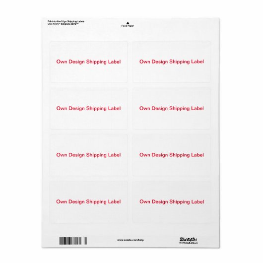 Versandmarke (Vorne)