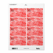 Versandmarke für Rotes und Weißes Marmor (Vorne)