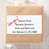 Versandmarke "I Liebe You" (Insitu)