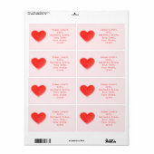 Versandmarke "Sweet Heart Pink" (Vorne)
