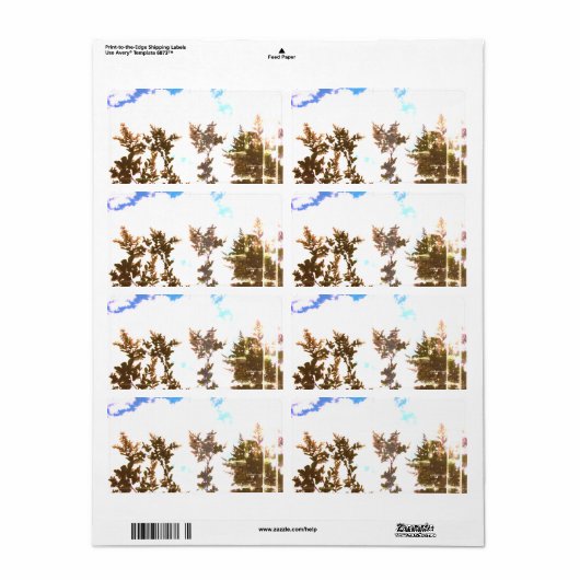 Versandmarke und -design (Vorne)