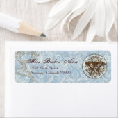 Versandmarken - Fleur di Lys Damask vs2 (Insitu)