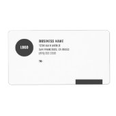 Versandmarken für Minimalistische Firmenlogos (Vorne)