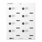 Versandmarken für Minimalistische Firmenlogos (Vorne)