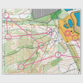 Versandpapier - Orientierungskarte Geschenkpapier (Flach)