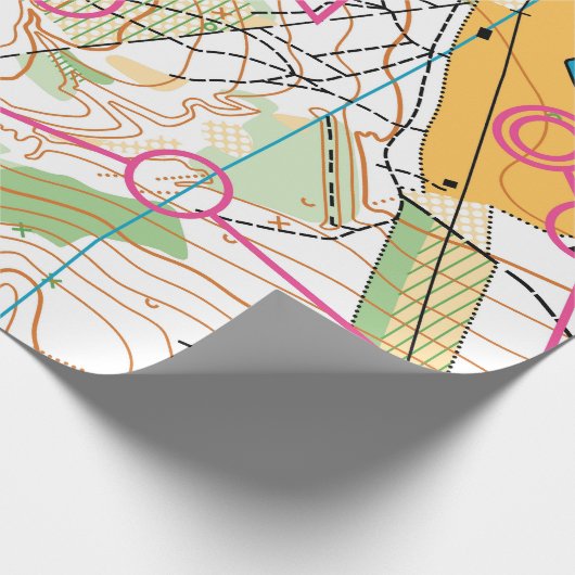 Versandpapier - Orientierungskarte Geschenkpapier (Ecke)