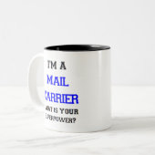 Versandunternehmen Zweifarbige Tasse (Vorderseite Links)