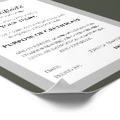 Versatile Achievement Certificate Template Poster (Ecke)