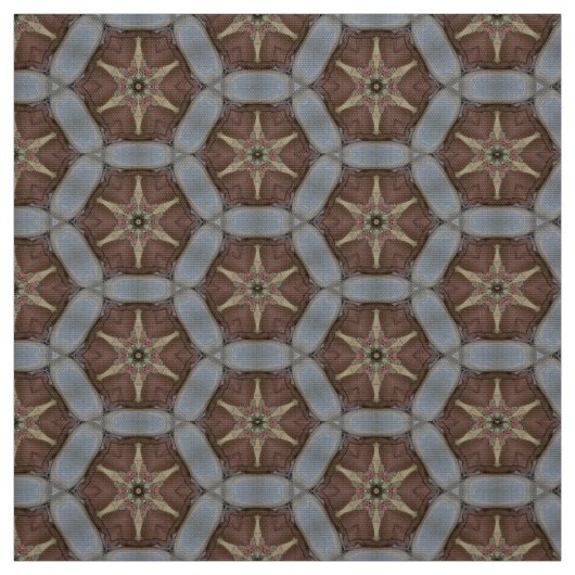 Versatile Aquamarin & Earthy Brown Upholsterie Fab Stoff (Muster)