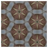 Versatile Aquamarin & Earthy Brown Upholsterie Fab Stoff (Nahaufnahme)