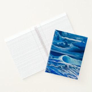 Versatile Blue Water Art Notebook Notizblock