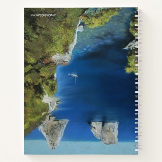 Versatile Blue Water Art Notebook Notizblock (Rückseite)