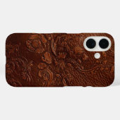 Versatile Brown Leather Look Travel Case-Mate iPhone Hülle (Rückseite (Horizontal))