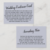 Versatile Custom Simple DIY Wedding Dusty Blue Begleitkarte (Vorne/Hinten)