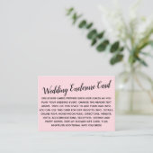 Versatile Custom Simple DIY Wedding Pastel Pink Begleitkarte (Stehend Vorderseite)