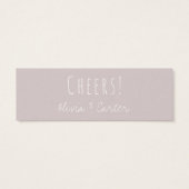 Versatile Drink Tickets in Navy Blue & Mauve (Rückseite)