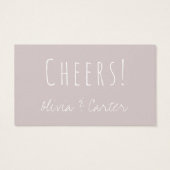 Versatile Drink Tickets in Navy Blue & Mauve (Rückseite)