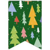 Versatile Four-Design Christmas Party Bunting Wimpelkette (Erste Fahne)