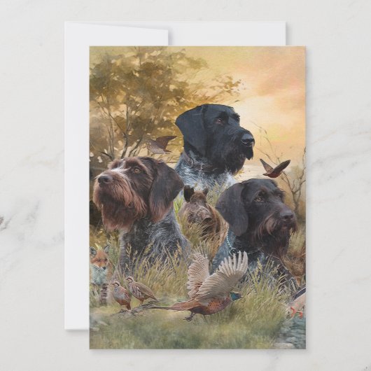 Versatile Jagdhunde Einladung (Vorderseite)